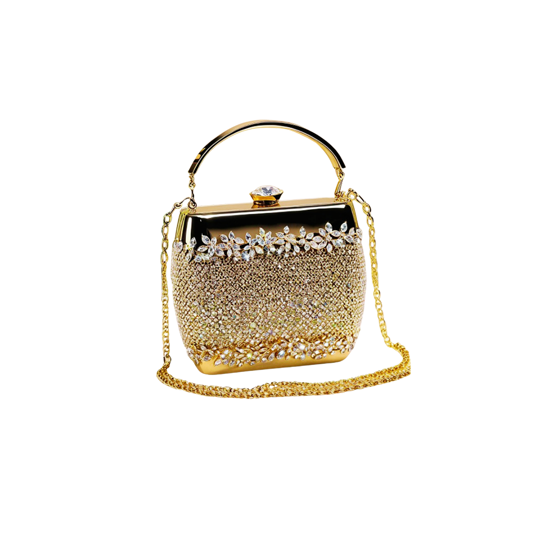 Gold Sequin Clutch